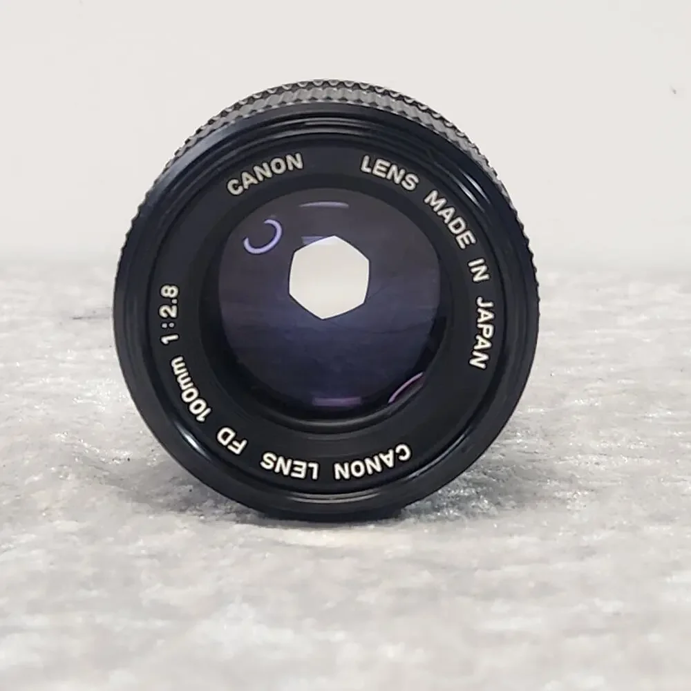 Canon Lens FD 100mm 1:2.8 film Camera Lens